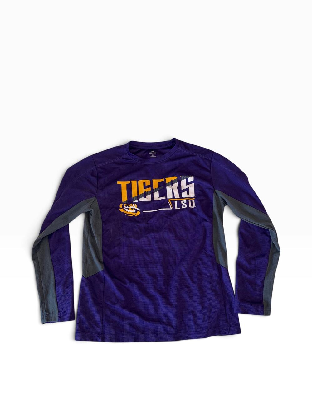 Knights Apparel Long Sleeve Jersey Purple Gray | Size L | LSU Tigers